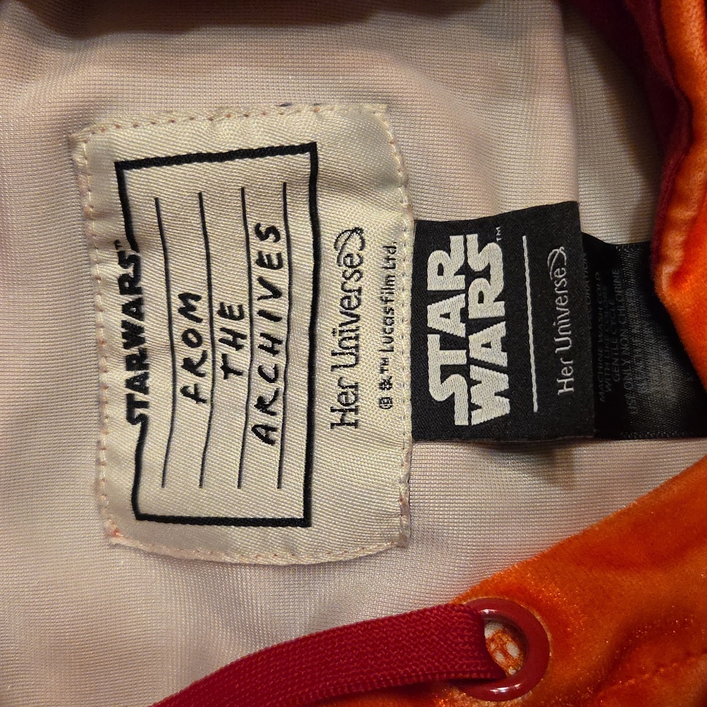Star Wars Her Universe Padme Amidala Handmaiden Orange Hoodie Size Medium - Picture 4 of 5